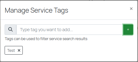 Tag management window